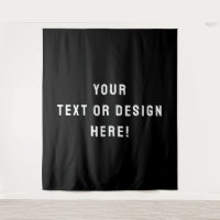 Maak het van jou - XL Custom Black Tapestry