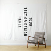 Maak het van jou - XL Custom White Tapestry Wandkleed (In Situ (horizontaal))