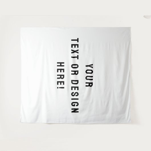 Maak het van jou - XL Custom White Tapestry Wandkleed (Voorkant (horizontaal))