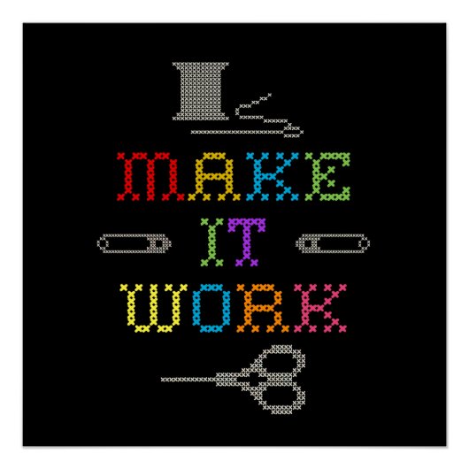 Maak het werk Mode Perfect Poster (Voorkant)