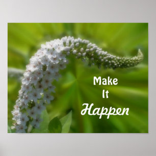 Maak het Wilde Inspirerend Citaat van de Bloem geb Poster