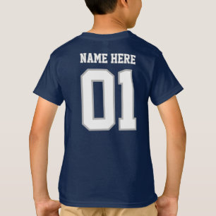 MAAK-HET-ZELF DIY Aangepast ontwerp Jongens Team N T-shirt