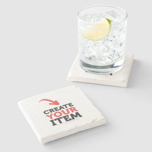 MAAK-HET-ZELF DIY Aangepast ontwerp uploaden Bache Stenen Onderzetter (Zijkant)