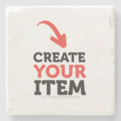 MAAK-HET-ZELF DIY Aangepast ontwerp uploaden Bache Stenen Onderzetter (Voorkant)