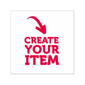 MAAK-HET-ZELF DIY Aangepast ontwerp uploaden Zwart Zelfinktende Stempel (Design)