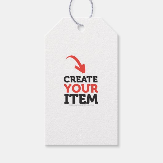 MAAK-HET-ZELF DIY Aangepaste upload trouw ontwerp Cadeaulabel (Voorkant)