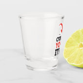 MAAK-HET-ZELF DIY Eigen ontwerp uploaden Shot Glas (Links)