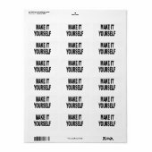 Maak het zelf etiket (Full Sheet)