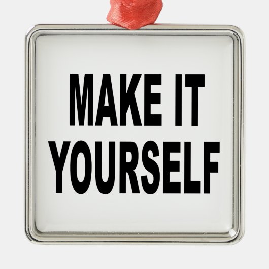 Maak het zelf metalen ornament (Voorkant)