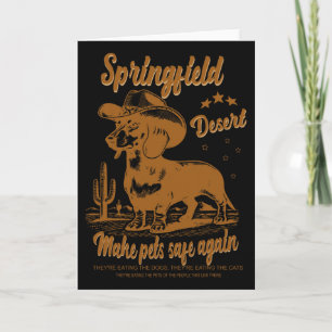 Maak huisdieren weer veilig Cowboy Dachshund hond  Kaart