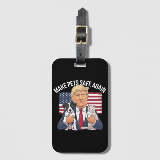 Maak huisdieren weer veilig Red onze huisdieren St Bagagelabel (Voorkant (verticaal))