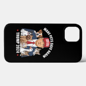 Maak huisdieren weer veilig Trump 2024 Red onze hu Case-Mate iPhone Case (Achterkant (horizontaal))