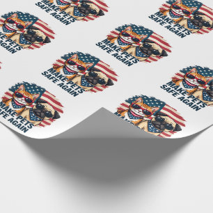 Maak huisdieren weer veilig Trump Cat Dogs verkiez Cadeaupapier