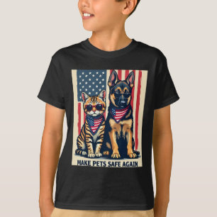 Maak huisdieren weer veilig Trump-katten voor Trum T-shirt