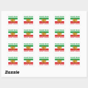 Maak Iran weer Groot II Perzisch Vierkante Sticker