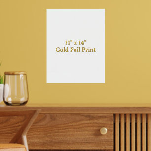Maak je eigen 11" x 14" goud folie print