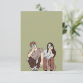 Maak je eigen 12,7 x 17,8 cm huwelijksuitnodiging kaart (Staand voorkant)