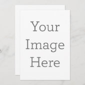 Enkele uitnodiging, Maat: 12,7 x 17,8 cm, Papier: Signature Mat, Enveloppen: Wit (Voorkant / Achterkant)