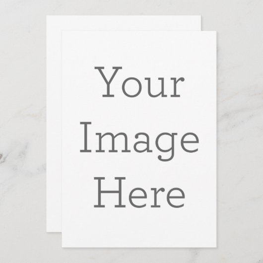 Enkele uitnodiging, Maat: 12,7  x 17,8 cm, Papier: Signature Mat, Enveloppen: Wit (Voorkant / Achterkant)