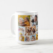 Maak je eigen 12 foto collage koffiemok (Voorkant links)