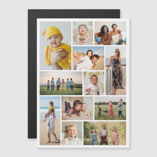 Maak Je Eigen 12 Foto Collage Magnetische Kaart