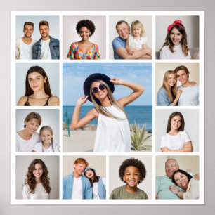 Maak Je Eigen 13 Foto Collage Poster
