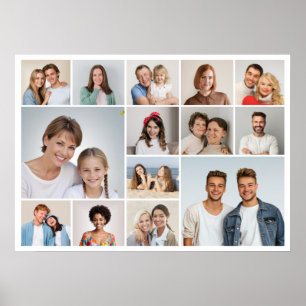 Maak Je Eigen 14 Foto Collage Poster