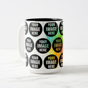Maak je eigen 15oz tweekleurige koffiemok