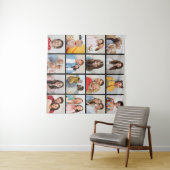 Maak Je Eigen 16 Foto Collage Wandkleed (In Situ (horizontaal))