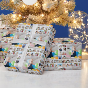 Maak Je Eigen 21 Foto Collage Cadeaupapier