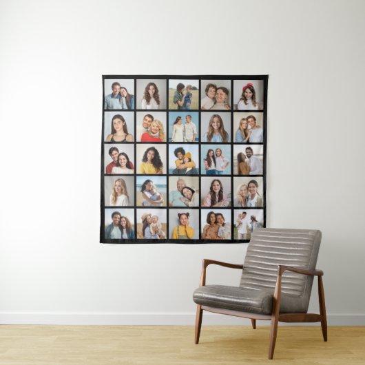 Maak je eigen 25 foto collage wandkleed (In situ)