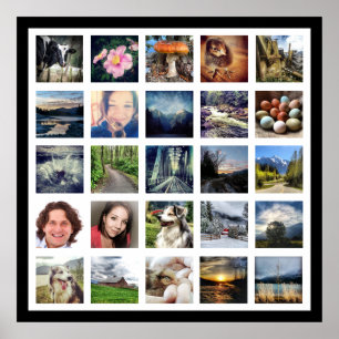 Maak je eigen 25-fotogalerijstijl poster