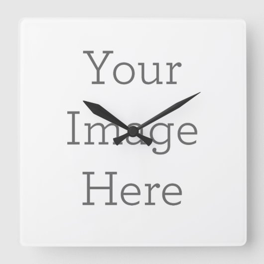 Wandklok, 27,3 cm Vierkant Acryl (Voorkant)