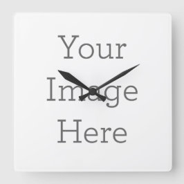 Maak je eigen 27,3 cm vierkant wandklok vierkante klok