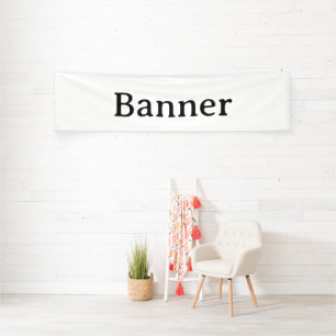 Maak je eigen 2,5' x 10' binnen spandoek