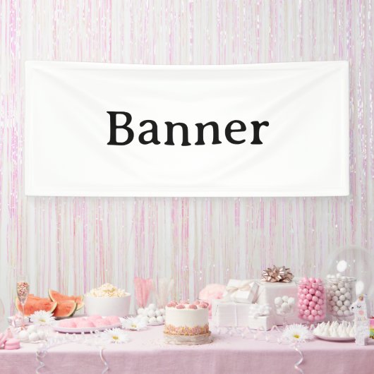 Maak je eigen 2,5' x 6' binnen spandoek (Feest)