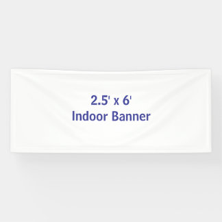 Maak je eigen 2.5' x 6' spandoek