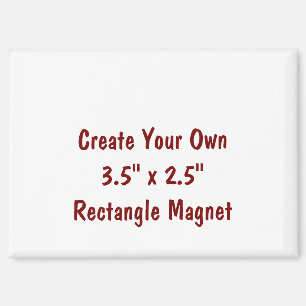 Maak Je Eigen 3.5" x 2.5" Rechthoekige Magneet