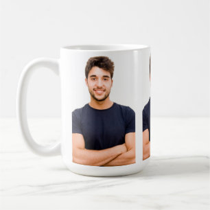 Maak je eigen 3 foto aangepaste afbeelding koffiemok