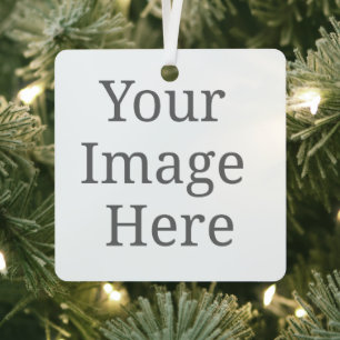 maak je eigen 3" x 3" aluminium vierkante ornament