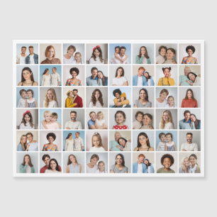 Maak je eigen 48 foto-collage magnetische kaart