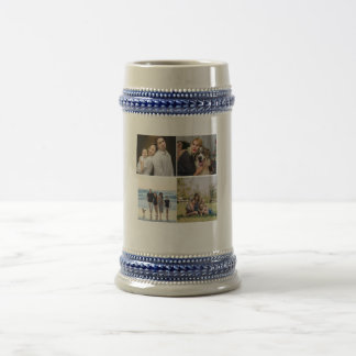 Maak Je Eigen 4 Familie Foto Collage Aangepast Bierpul