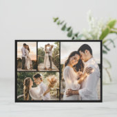 Maak Je Eigen 4 Foto Collage Kaart (Staand voorkant)
