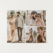 Maak Je Eigen 4 Foto Collage Wandkleed (Voorkant (horizontaal))