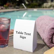 Maak Je Eigen 4" X 6" Papieren Tafel Tent Sign