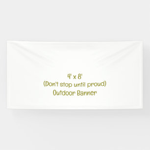 Maak je eigen 4' x 8' buiten spandoek