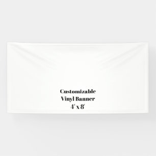 Maak je eigen 4' x 8' indoor vinyl banner