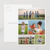 Maak je eigen 5 foto collage briefkaart (Voorkant / Achterkant)