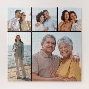 Maak Je Eigen 5 Foto Collage Legpuzzel