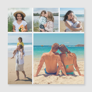 Maak Je Eigen 5 Foto Collage Magnetische Kaart